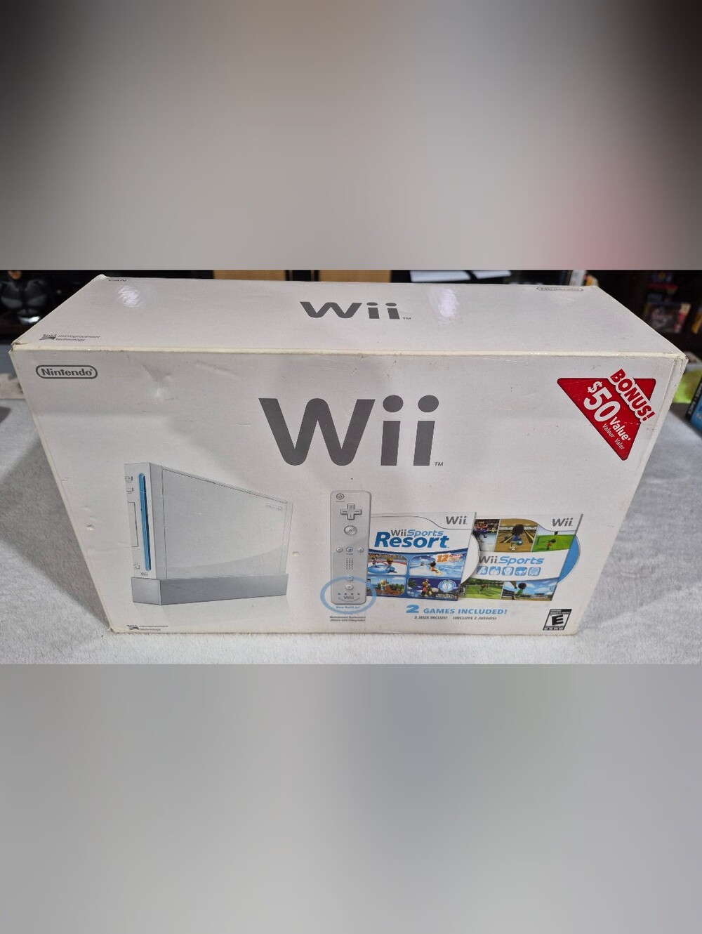 CIB Nintendo Wii Console with Wii Sports and Wii Sports Resort Games - COMPLETE